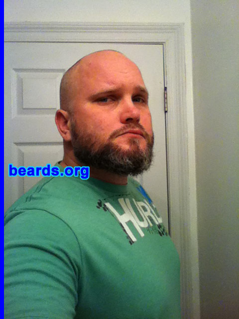 Bobby E.
Bearded since: 2011. I am an occasional or seasonal beard grower.

Comments:
Why did I grow my beard? I have a teenage daughter. I need for the boys to think twice about what I might be capable of.

How do I feel about my beard? My beard is awesome, but not so good for eating anything.
Keywords: full_beard