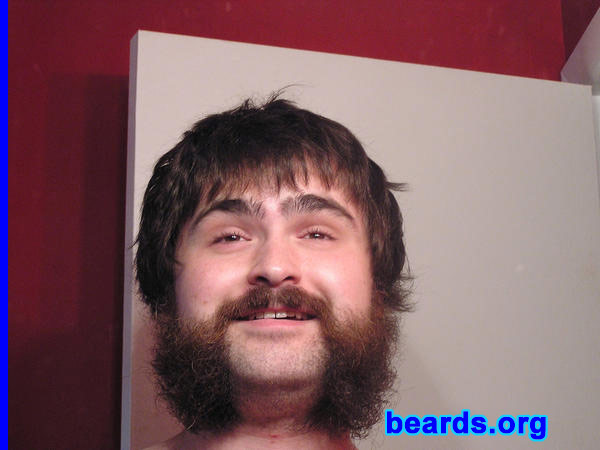 Cullen McNulty
Bearded since: 2002.  I am an experimental beard grower.

Comments:
I grew my beard because I had been shaving since sixth grade. 

How do I feel about my beard?  I love it like a son?
Keywords: mutton_chops
