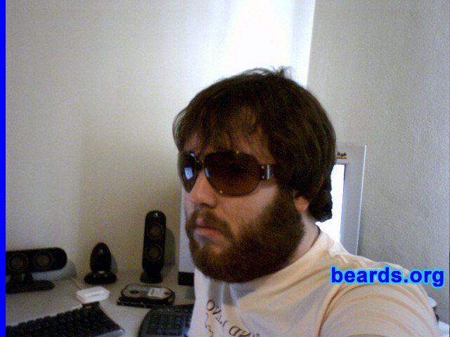 David Carmichael
Bearded since: 2005.  I am a dedicated, permanent beard grower.

Comments:
I grew my beard because of the encouragement of another bearded gentleman.

It is an extension of myself.

Keywords: full_beard