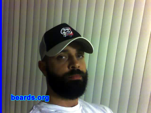 David
Bearded since: December 2006. I am a dedicated, permanent beard grower.

Comments:
Just got out of the military. Vowed to myself that I would grow a big, burly beard when I got orders for discharge. Being made to shave everyday, and in my case twice a day for uniform regulation, is something I hope to NEVER experience again! I'm free.

How do I feel about my beard? I love it... It's currently at 9 weeks of growth. I'm just not sure if I should define a neckline or not. It depends how big I want to grow it I guess. Been a fan of the site for years.
Keywords: full_beard