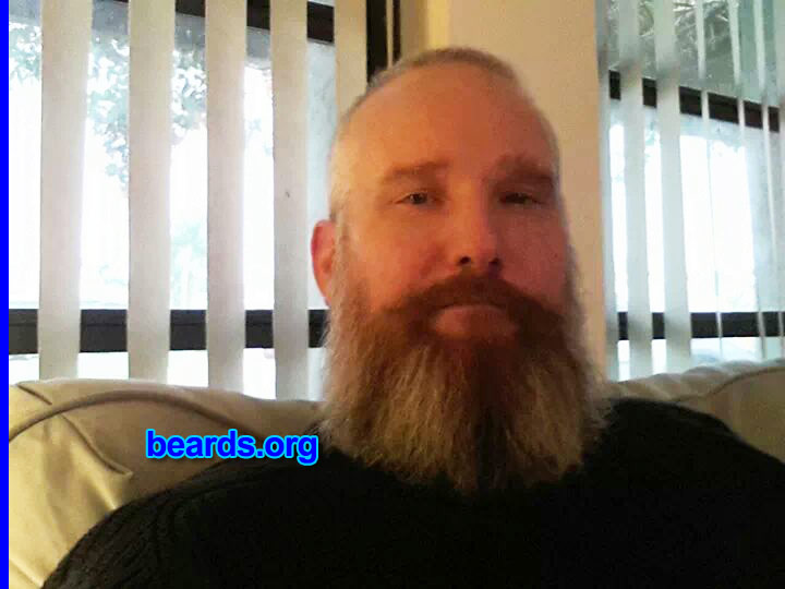 Eric T.
Bearded since: 2009. I am a dedicated, permanent beard grower.

Comments:
Why did I grow my beard? To keep the cold winter wind off my face.
Keywords: full_beard