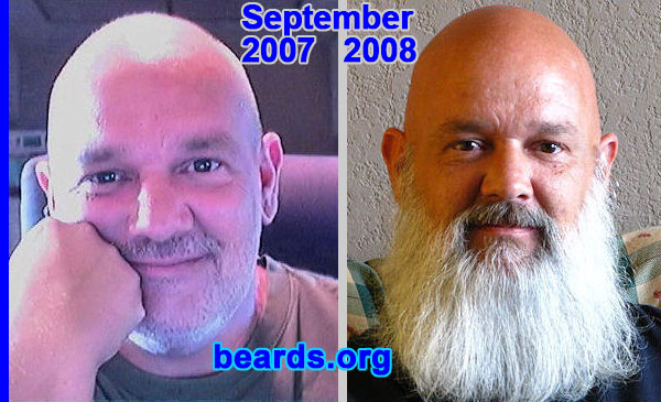 Gary Norman
Bearded since: 1991.  I am a dedicated, permanent beard grower.

Comments:
I grew my beard because I'd always wanted to grow one since childhood.

How do I feel about my beard?  I actually love it!  It's nice and white and getting longer, too!
Keywords: full_beard