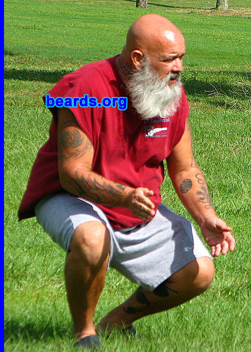 Gary Norman
Bearded since: 1991.  I am a dedicated, permanent beard grower.

Comments:
I grew my beard because I'd always wanted to grow one since childhood.

How do I feel about my beard?  I actually love it!  It's nice and white and getting longer, too!
Keywords: full_beard