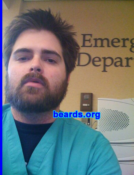 Gregory
Bearded since: 2001.  I am a dedicated, permanent beard grower.

Comments:
I grew my beard because I hate being clean shaven.  I'm a total bum.

How do I feel about my beard?  I love it.  Occasionally I'll trim it back to a two-guard, short, or the rare clean shaven.  But as soon as I do, I'm irritated until it comes back. People in the various emergency departments get fooled, thinking I'm quite older than my actual age.  I just feel it suits me well.
Keywords: full_beard