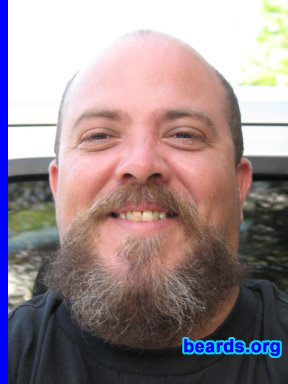 John Porco
Bearded since: 1983.  I am a dedicated, permanent beard grower.

Comments:
I grew my beard because I have always been a lover and admirer of facial hair.  I couldn't wait to be able to grow my own. Now that I'm sporting a very large "walrus", with about four inches, and still growing!

How do I feel about my beard?  I love it.  I will ALWAYS have a beard of some kind. I can't imagine myself without it.
Keywords: goatee_mustache