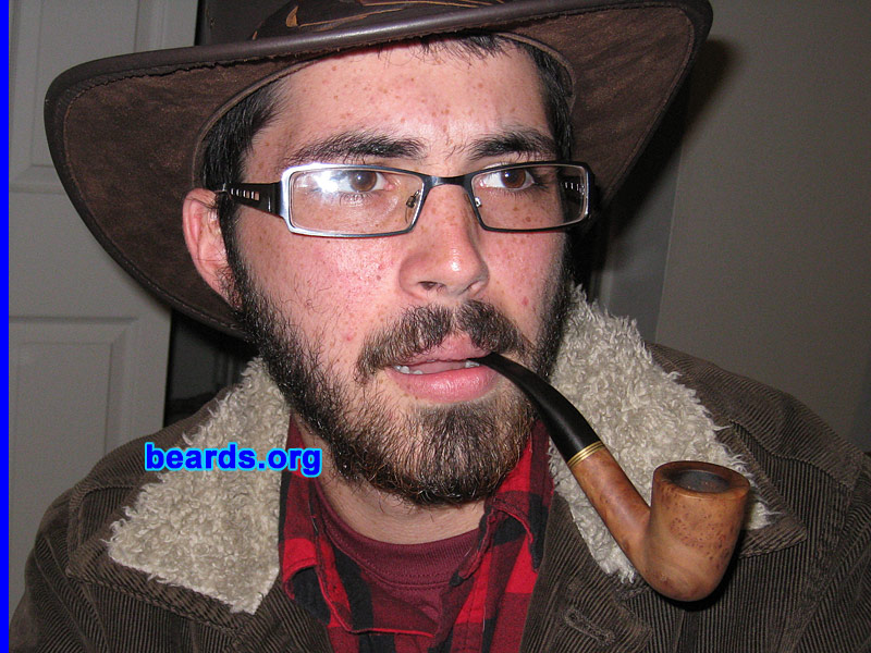 Matthew S.
Bearded since: 2009.  I am a dedicated, permanent beard grower.

Comments:
I grew my beard originally for the No-shave November event and decided I would stick with it.

How do I feel about my beard? I am very proud to be a new beard owner. Although I am still a novice, I am hoping to rise in the ranks and become a beard connoisseur.
Keywords: full_beard