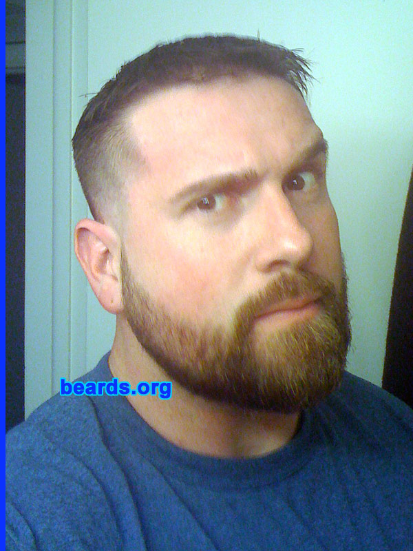 Mike S.
Bearded since: 2009.  I am a dedicated, permanent beard grower.

Comments
My father has always had a beard since I was born and I have always wanted one. I have tried but never would make it pass the itching stage, until now. 

How do I feel about my beard? Work in progress. Not as full as I wish it could be but, I'm d@mn proud of it!
Keywords: full_beard