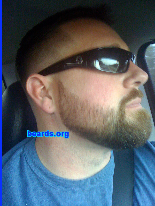 Mike S.
Bearded since: 2009.  I am a dedicated, permanent beard grower.

Comments
My father has always had a beard since I was born and I have always wanted one. I have tried but never would make it pass the itching stage, until now. 

How do I feel about my beard? Work in progress. Not as full as I wish it could be but, I'm d@mn proud of it!
Keywords: full_beard