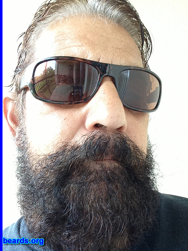 Steve H.
Bearded since: 1990s. I am a dedicated, permanent beard grower.

Comments:
Why did I grow my beard? I love beards.  Always have and always will!

How do I feel about my beard? I am going for the YEARD look! These new photos are a little over four months of growth.
Keywords: full_beard