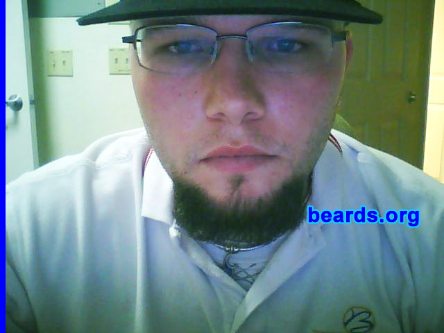 Sean N.
Bearded since: 2002.  I am a dedicated, permanent beard grower.

Comments:
I have a very round face.  Growing my goatee provides some balance to my face, plus I just love it.

How do I feel about my beard?  Good.  I keep mine well groomed.  Just need to grow it out more. Want to grow the perfect goat.
Keywords: goatee_only
