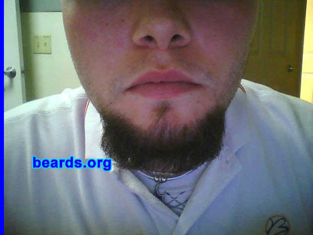 Sean N.
Bearded since: 2002.  I am a dedicated, permanent beard grower.

Comments:
I have a very round face.  Growing my goatee provides some balance to my face, plus I just love it.

How do I feel about my beard?  Good.  I keep mine well groomed.  Just need to grow it out more. Want to grow the perfect goat.
Keywords: goatee_only