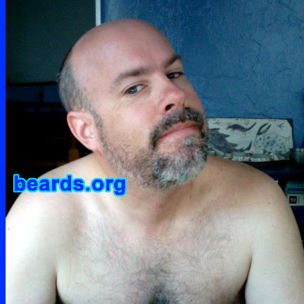 Spencer
Bearded since: 2009.  I am an occasional or seasonal beard grower.

Comments:
I grew my beard because my desire to have a full beard vs a mustache and goatee overcame my hesitance of how it would look with so much grayness...

How do I feel about my beard? I feel scratchy at this point. But that will be replaced with feelings of softness soon.
Keywords: full_beard