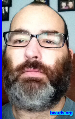 Steven A.
Bearded since: 2013. I am a dedicated, permanent beard grower.

Comments:
Why did I grow my beard? I've always hated shaving. I figured it was time I did what I wanted and stopped.

How do I feel about my beard? Love it.
Keywords: full_beard