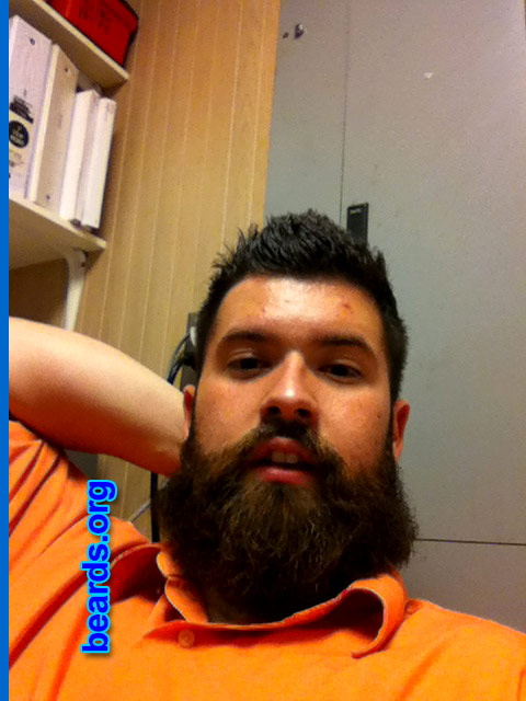 Thomas
Bearded since: 2007. I am a dedicated, permanent beard grower.

Comments:
Why did I grow my beard? It's a beautiful lifestyle.

How do I feel about my beard? I can groom and brush and play with my beard for hours on end. It is what brings me joy throughout the day! 
Keywords: full_beard