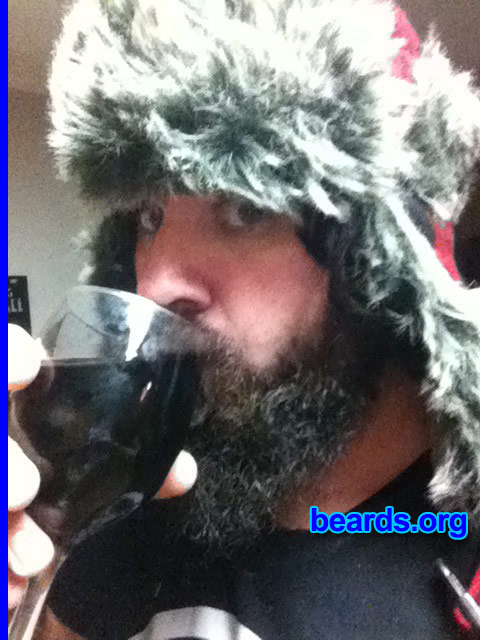 William R.
Bearded since: 2012. I am a dedicated, permanent beard grower.

Comments:
Why did I grow my beard? Got out of the military and wanted to try something new.

How do I feel about my beard? I love it and take care of it if it were my child.
Keywords: full_beard