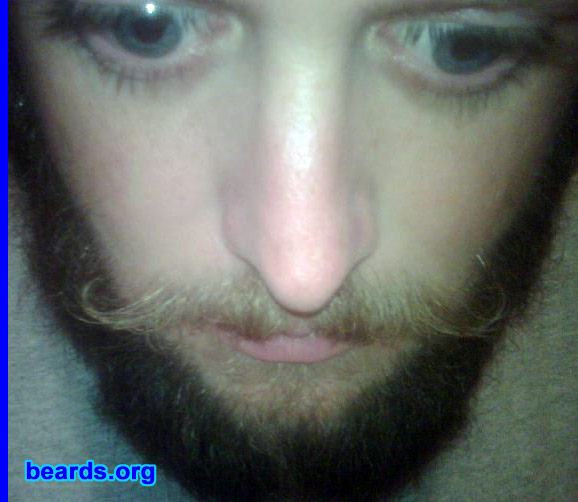 Andy M.
Bearded since: 2002. I am a dedicated, permanent beard grower.

Comments:
Why did I grow my beard? Why Not! It is part of what makes me awesome.

How do I feel about my beard? I think it's great. I have a blonde mustache and and multicolored side burns with jet black goatee. 
Keywords: full_beard