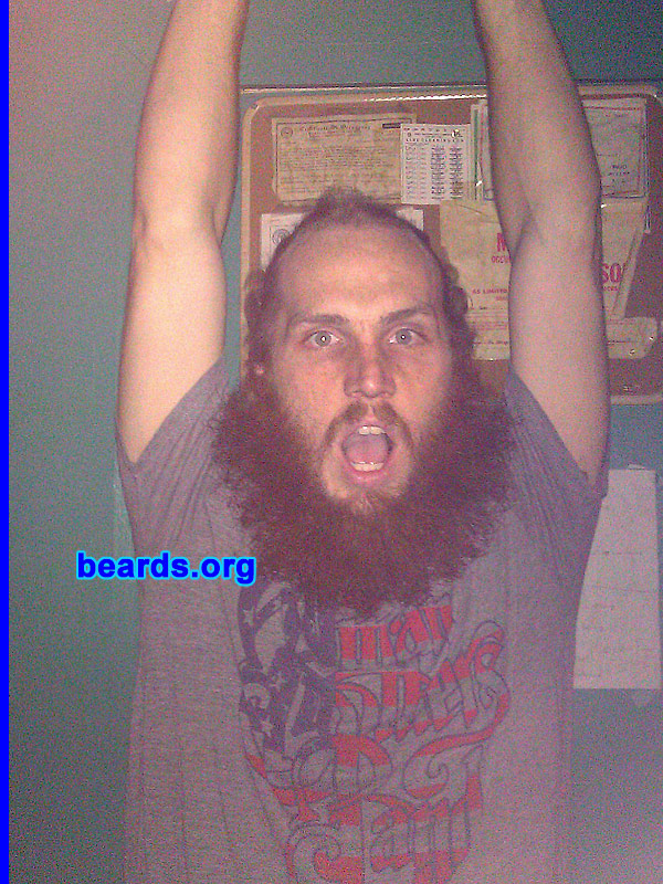 Brandon G.
Bearded since: 2011. I am an occasional or seasonal beard grower.

Comments:
Why did I grow my beard? I just wanted to not have to shave.

How do I feel about my beard? I love it! The maintenance requires a lot of dedication.
Keywords: full_beard