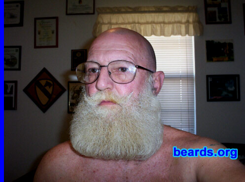 Jimmy
Bearded since: 2002. I am a dedicated, permanent beard grower.

Comments:
I've always wanted to wear a beard, but had to delay growing one because of serving over 20 years in the military. I love my beard and never intend to be without one.
Keywords: full_beard