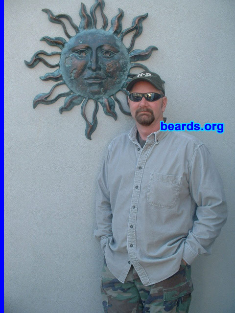 John P.
Bearded since: 1994.  I am a dedicated, permanent beard grower.

Comments:
I grew my beard because I finally could.  My former job would not allow beards...

How do I feel about my beard?  Love my beard.
Keywords: goatee_mustache