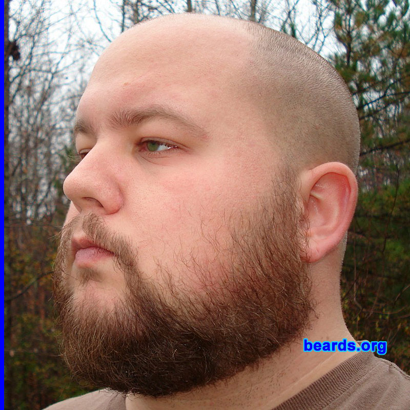 Jason R.
Bearded since: 1996.  I am a dedicated, permanent beard grower.

Comments:
I started by growing it in as a full goatee and began experimenting with the "chin strap" beard in the years following. In recent years, I keep it in full goatee or a close-trimmed beard half the year and grow the full beard the other half starting about September.

How do I feel about my beard?  I really love my beard, especially when I grow it out full. It feels more masculine being bearded. I do wish it were a bit thicker, especially the mustache, and a bit more filled in under the lip and on the cheek line, but all in all I'm really pleased with it and I'm thankful for what I can grow. I'll be a beard grower for life. These first three photos are after about 2.5 months of growth.
Keywords: full_beard