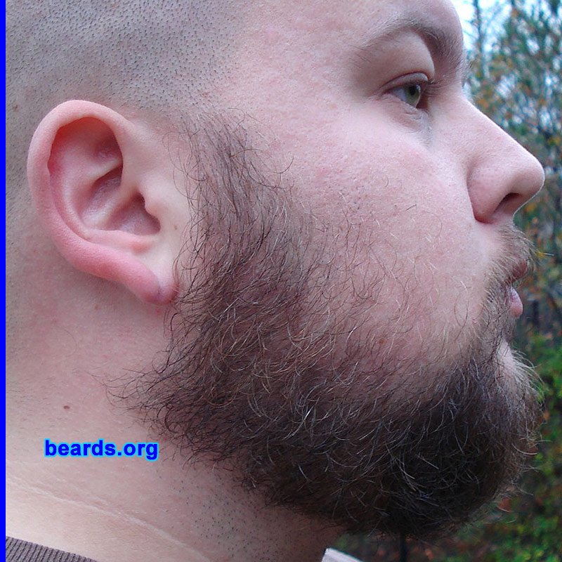 Jason R.
Bearded since: 1996.  I am a dedicated, permanent beard grower.

Comments:
I started by growing it in as a full goatee and began experimenting with the "chin strap" beard in the years following. In recent years, I keep it in full goatee or a close-trimmed beard half the year and grow the full beard the other half starting about September.

How do I feel about my beard?  I really love my beard, especially when I grow it out full. It feels more masculine being bearded. I do wish it were a bit thicker, especially the mustache, and a bit more filled in under the lip and on the cheek line, but all in all I'm really pleased with it and I'm thankful for what I can grow. I'll be a beard grower for life. These first three photos are after about 2.5 months of growth.
Keywords: full_beard