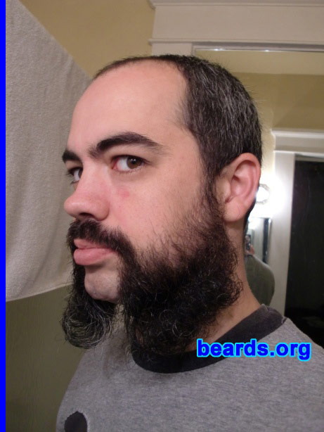 John
Bearded since: mid '90s.  I am a dedicated, permanent beard grower.

Comments:
I grew my beard because shaving lasts for hours, beards last for years.

How do I feel about my beard?  Together we are one.
Keywords: mutton_chops