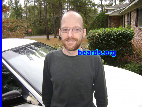 James
Bearded since: 1998.  I am a dedicated, permanent beard grower.

Comments:
I decided to grow my beard out while I was in college to see what it looked like. I liked it enough and got enough compliments that I decided to keep it.

How do I feel about my beard? I love having a beard. I like the way it looks and feels.  And I like that it sets me apart because most men I know are clean-shaven.
Keywords: full_beard