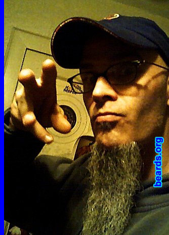 John Crumbley
Bearded since: 2008. I am a dedicated, permanent beard grower.

Comments:
I grew my beard because skin irritation from shaving was horrible! Beard made it all go away. :)

How do I feel about my beard? It is now my leader in life. My friends made a Facebook page for Crumbley's beard.....too funny!
Keywords: soul_patch goatee_only