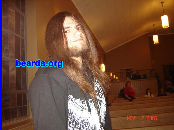 Kyle
Bearded since: 2006.  I am a dedicated, permanent beard grower.

Comments:
I grew my beard to be a Man and to be a Gnarly man with a beard.

How do I feel about my beard?  It keeps me warm in the winter .
Keywords: full_beard