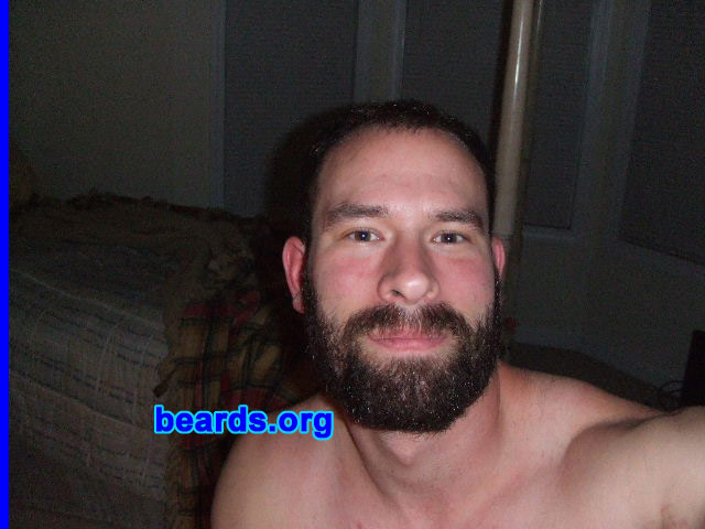 Richard K.
Bearded since: 2009.  I am a dedicated, permanent beard grower.

Comments:
I grew my beard mainly because I don't want people to recognize me. I like being different and with a beard I am. 

How do I feel about my beard?  I feel like I'm a different person.  I wear flannel while I have my beard. It represents that rugged mountain look.
Keywords: full_beard