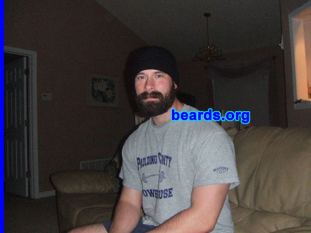 Richard K.
Bearded since: 2009. I am a dedicated, permanent beard grower.

Comments:
I grew my beard mainly because I don't want people to recognize me. I like being different and with a beard I am.

How do I feel about my beard? I feel like I'm a different person. I wear flannel while I have my beard. It represents that rugged mountain look. 
Keywords: full_beard