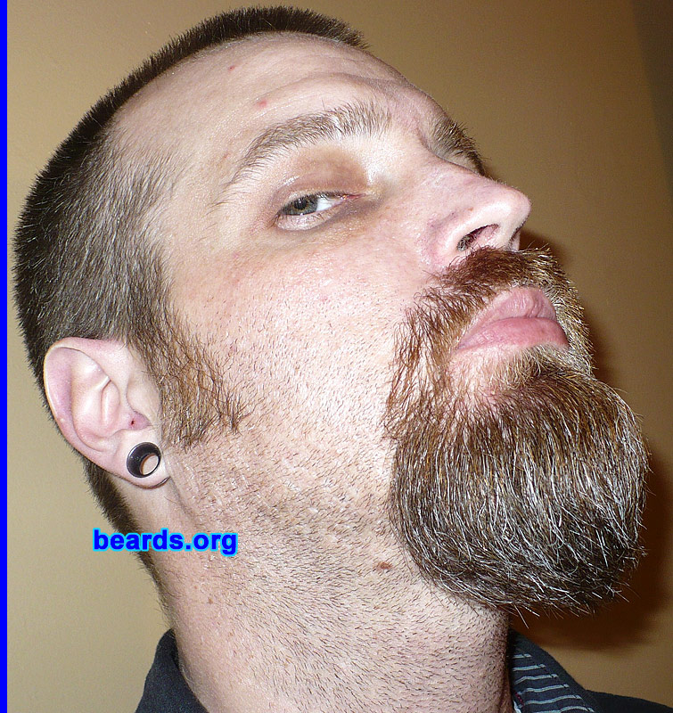 Travis P.
Bearded since: 2009.  I am an experimental beard grower.

Comments:
I grew my beard because I just thought I'd see how it came out.

How do I feel about my beard? I like it...but it's still growing.
Keywords: goatee_mustache