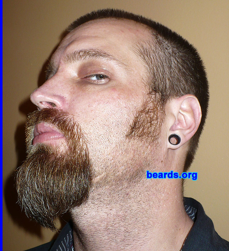 Travis P.
Bearded since: 2009.  I am an experimental beard grower.

Comments:
I grew my beard because I just thought I'd see how it came out.

How do I feel about my beard? I like it...but it's still growing.
Keywords: goatee_mustache