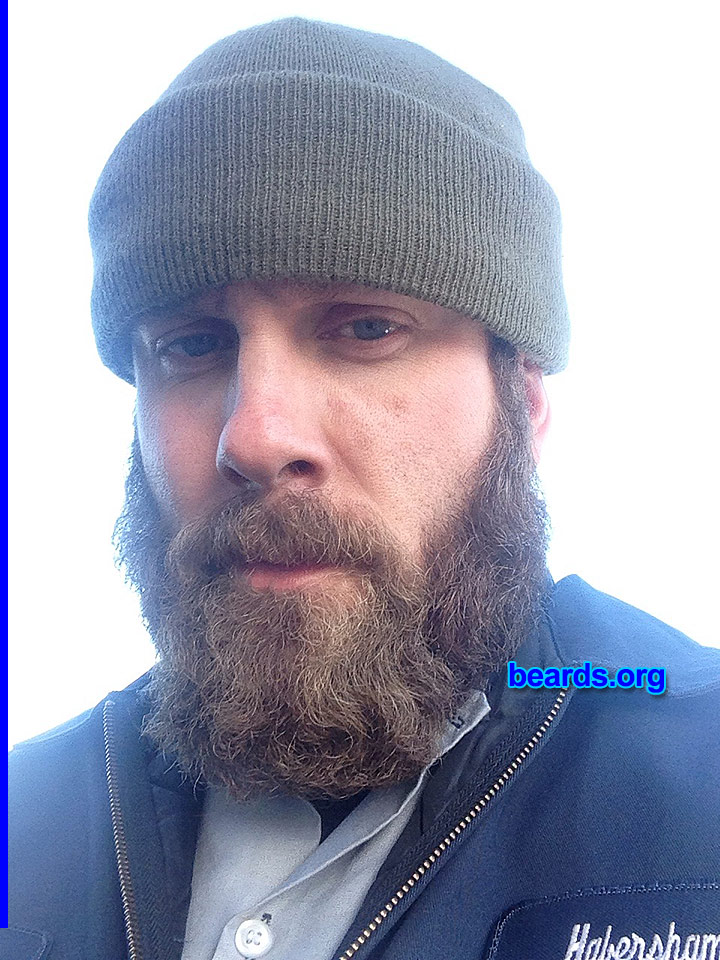 Todd S.
Bearded since: 2013. I am a dedicated, permanent beard grower.

Comments:
Why did I grow my beard? Had just gotten out of the military and thought to myself it's time to grow up a little!!

How do I feel about my beard? I love it.  There is nothing that I wouldn't do for my beard!! Plus my woman loves it!! It's a part of me.  It is me!!
Keywords: full_beard