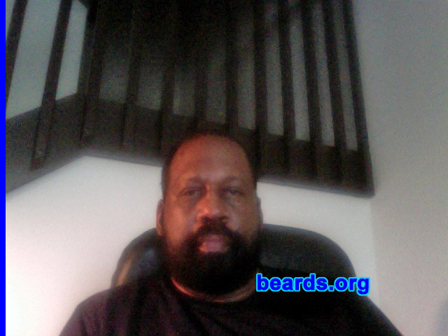 Yusef
Bearded since: August 2012.  I am an experimental beard grower.

Comments:
Why did I grow my beard? I simply hate shaving. The beard distinguishes a man from a woman. When I was clean shaven, I noticed the difference in how women behave towards me, as opposed to when I am wearing a beard. I get less arguments and less hassles from men and women when I am wearing my beard. Leviticus 19:27 ...ye shall not round the corners of thy head, neither shall thy mar the edges of thy beard. I think that says it all!

How do I feel about my beard? It's a part of my body. I will probably never shave again! Job or no job! I love the fact that I don't have to worry about cutting myself shaving. I love the effect my beard has on other people. I get all kinds of reactions. You can see the negative emotions in people's faces. It acts as a screen to filter out the people I wouldn't waste my time with in the first place. I love my beard!
Keywords: full_beard