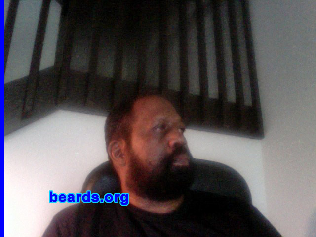 Yusef
Bearded since: August 2012.  I am an experimental beard grower.

Comments:
Why did I grow my beard? I simply hate shaving. The beard distinguishes a man from a woman. When I was clean shaven, I noticed the difference in how women behave towards me, as opposed to when I am wearing a beard. I get less arguments and less hassles from men and women when I am wearing my beard. Leviticus 19:27 ...ye shall not round the corners of thy head, neither shall thy mar the edges of thy beard. I think that says it all!

How do I feel about my beard? It's a part of my body. I will probably never shave again! Job or no job! I love the fact that I don't have to worry about cutting myself shaving. I love the effect my beard has on other people. I get all kinds of reactions. You can see the negative emotions in people's faces. It acts as a screen to filter out the people I wouldn't waste my time with in the first place. I love my beard!
Keywords: full_beard