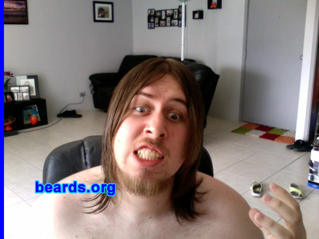 Chase
Bearded since: 2009.  I am an occasional or seasonal beard grower.

Comments:
Why did I grow my beard?  Why would I not ?????   I think laziness has a lot to do with it.

How do I feel about my beard?  I love it.
Keywords: goatee_only