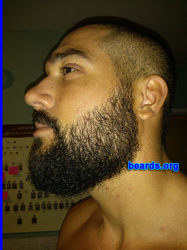 Huapala
Bearded since: 2013. I am an experimental beard grower.

Comments:
Why did I grow my beard? Because I want to join the ranks of great men with beards.

How do I feel about my beard? I enjoy it, but, I am curious to see where it will go.
Keywords: full_beard