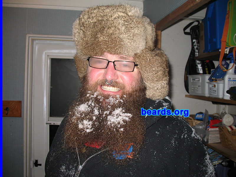 Jerry
Bearded since: 1999.  I am an experimental beard grower.

Comments:
I grew my beard because I felt it was my duty as a man. Also, all my uncles had beards, one of whom was an all-real bearded Santa for many many years in the next town over.

How do I feel about my beard? I love the feeling of my wife stroking and combing my beard with her fingers.
Keywords: full_beard