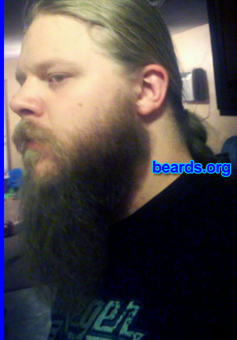 Michael L.
Bearded since: 2011. I am a dedicated, permanent beard grower.

Comments:
Why did I grow my beard? I always admired beards.  Couldn't grow a full beard until about age twenty-four.  My current beard started as a goatee in October 2012.  Then I added a chin strap, trimming it often.  Finally decided to just let it go about two months ago.
Keywords: full_beard