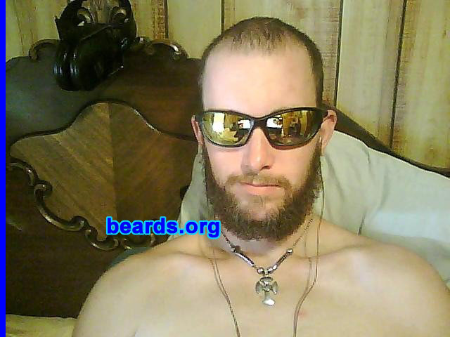 Delton R.
Bearded since: 2011. I am a dedicated, permanent beard grower.

Comments:
I decided to grow my beard because: 1) Razors are too expensive. ;)   2) I wanted the ability to say I can and you can't! HA! 3) I like the general look. I was picked on a lot in grade school and a lot of my young adulthood, but the beard knocked all of them out like Muhammad Ali!

How do I feel about my beard? I love it.  I've got a few photos here on beards.org that dont give it the justice it deserves as in this newest photo, I actually know what I'm doing. Once I learned to trim properly and to keep it nice, I'm much happier. :)
Keywords: full_beard