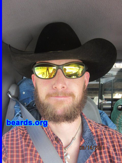 Delton R.
Bearded since: 2011. I am a dedicated, permanent beard grower.

Comments:
I decided to grow my beard because: 1) Razors are too expensive. ;)   2) I wanted the ability to say I can and you can't! HA! 3) I like the general look. I was picked on a lot in grade school and a lot of my young adulthood, but the beard knocked all of them out like Muhammad Ali!

How do I feel about my beard? I love it.  I've got a few photos here on beards.org that dont give it the justice it deserves as in this newest photo, I actually know what I'm doing. Once I learned to trim properly and to keep it nice, I'm much happier. :)
Keywords: full_beard