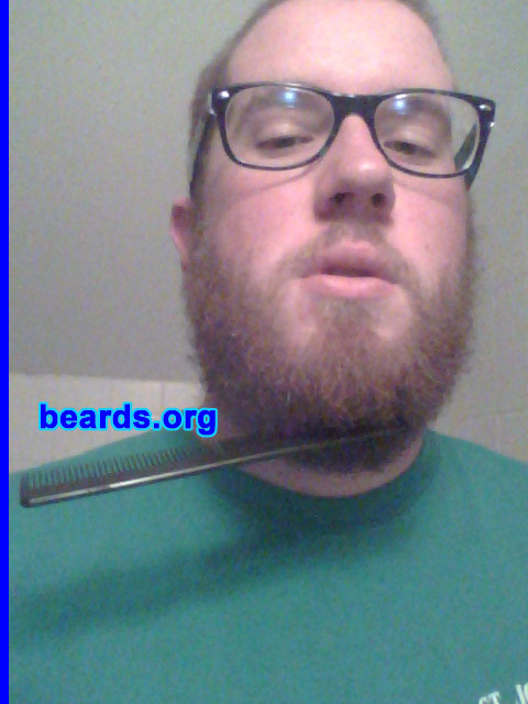 Ben Z.
Bearded since: 2010. I am a dedicated, permanent beard grower.

Comments:
It started off as a playoff beard for the Chicago Blackhawks Stanley Cup run.  But I really liked how it looked. So my beard has been a permanent staple since then.

How do I feel about my beard? I like my beard a lot. It has okay length and thickness. I really like the many colors of hair my beard has naturally.
Keywords: full_beard