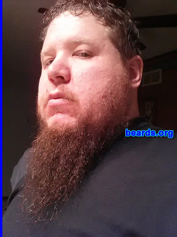 Ben R.
Bearded since: October 2012. I am a dedicated, permanent beard grower.

Comments:
Why did I grow my beard? Because I can! And I meet a lot of girls who love it!

How do I feel about my beard? I love it, I respect it, and I care about it! And I simply love having a beard!  Proud of it. Love running my fingers through it. Love getting compliments on it.
