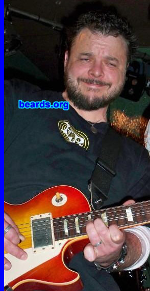 Chris S.
Bearded since: 2007.  I am a dedicated, permanent beard grower.

Comments:
I grew my beard to cover up my fat baby face.

How do I feel about my beard? I wish it were thicker and grew up higher on the cheekbone.
Keywords: full_beard