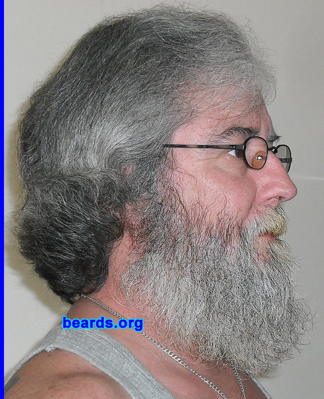 John M.
Bearded since: 1980.  I am a dedicated, permanent beard grower.

Comments:
I grew my beard  because I could and I don't like to shave. People have told me I look better with one than without.

How do I feel about my beard?  I love it. I have always kept it short, but shaved it off in April of 2009. What a mistake that was. I haven't shaved since then and plan on letting it continue to grow.
Keywords: full_beard
