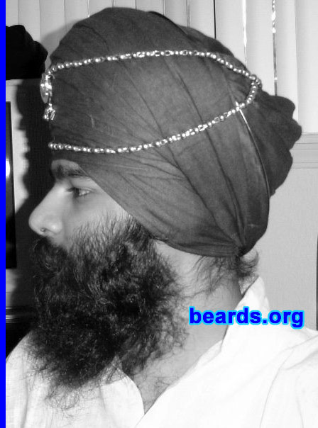 Joban S.
Bearded since: 1999.  I am a dedicated, permanent beard grower.

Comments:
I started growing my beard for religious reasons, but just fell in love then.

How do I feel about my beard?  Just love it.   I have a full beard which I groom and roll under my chin sometimes.
Keywords: full_beard