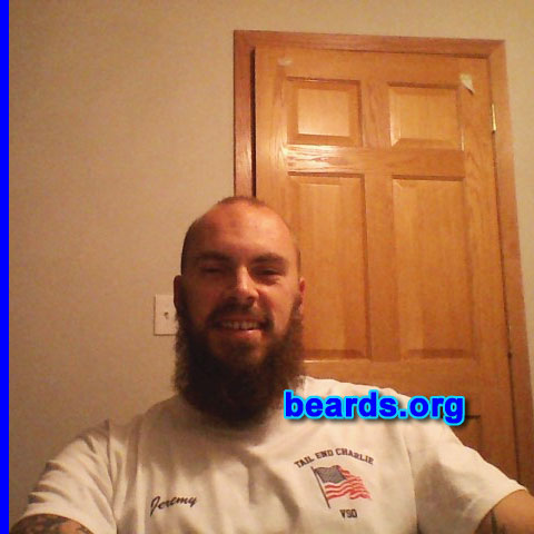 Jeremy H.
Bearded since: 2012. I am a dedicated, permanent beard grower.

Comments:
Why did I grow my beard/ Because I could.

How do I feel about my beard? I feel good about it. I show it more attention than I do myself.
Keywords: full_beard