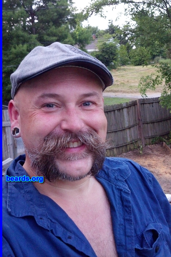 Jason S.
Bearded since: 1996. I am a dedicated, permanent beard grower.

Comments:
Why did I grow my beard? Had a job at the time that allowed beards.

How do I feel about my beard? I enjoy my beard/mustache. Goal is to grow moustache for the next seven years.
