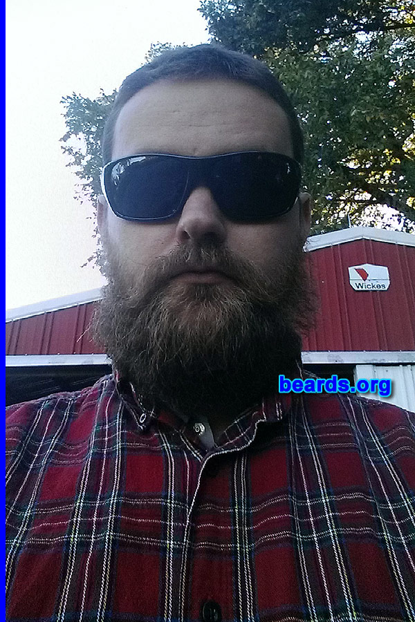 Nathan H.
Bearded since: 2005. I am a dedicated, permanent beard grower.

Comments:
Why did I grow my beard? To free my face from the tyranny of shaving.

How do I feel about my beard? I <3 my beard.
Keywords: full_beard